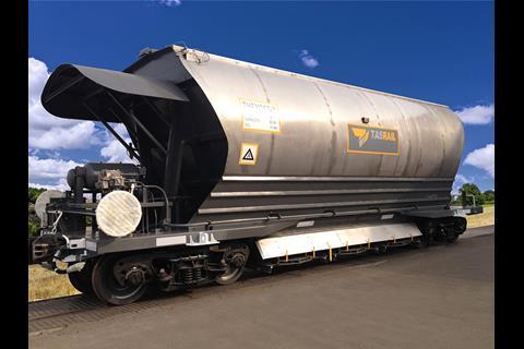 TasRail has awarded CRRC Qishuyan a contract to supply 1 067 mm gauge cement hopper wagons.